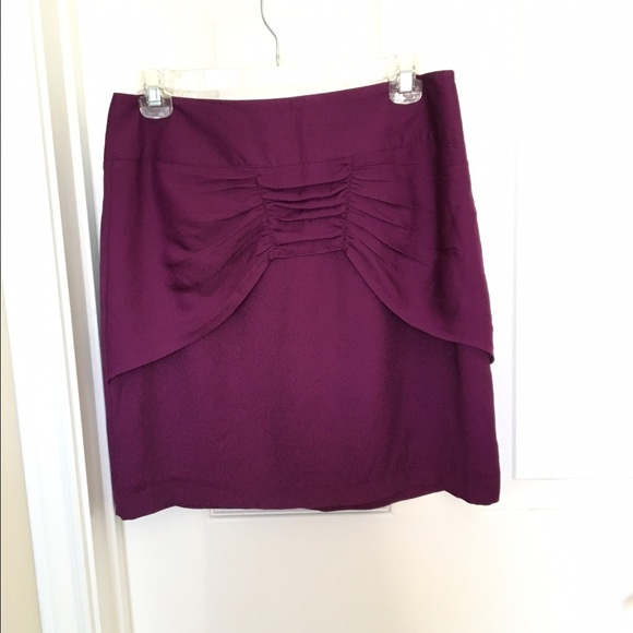 Eggplant mini skirt