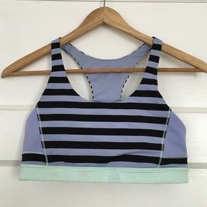 Lululemon Striped Sports Bra