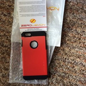 iPhone 6/6s Case and belt clip Sharp Red New