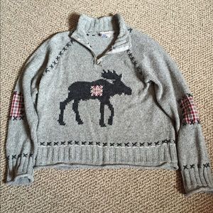 Coldwater Creek large moose design sweater