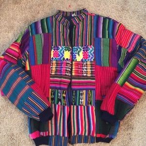 Multi colored vintage stoner jacket