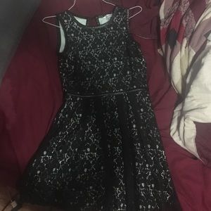 Adorable black & blue lace dress