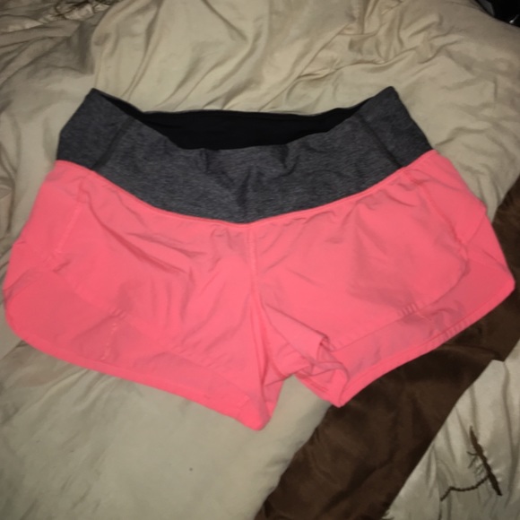 Pink lululemon shorts