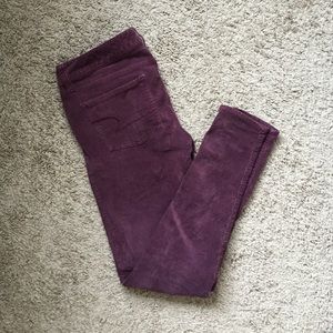 FLASH SALD: AE Purple Corduroy Jegging