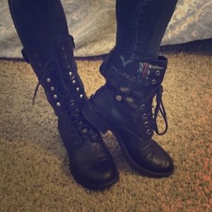 Madden Girl Zorrba combat boots