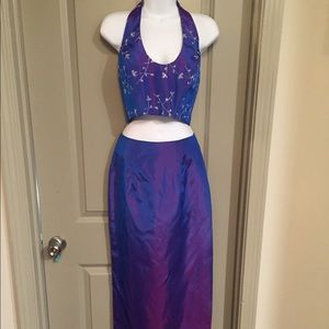 NWT! Jessica McClintock crop top prom dress!