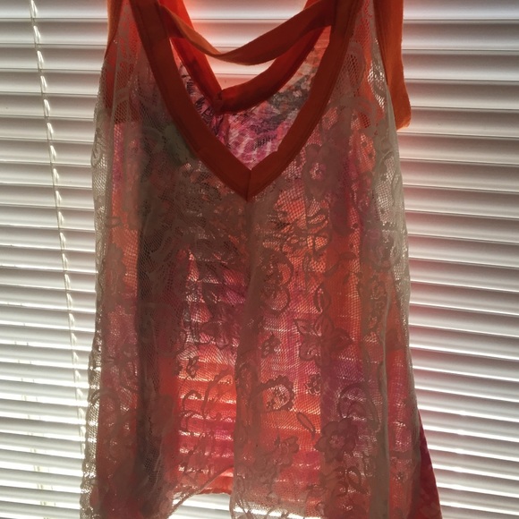 Sexy lace back tank