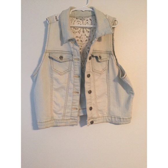 Jean vest - light wash