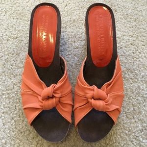 Donald J. Pliner Straw Weave Wedges