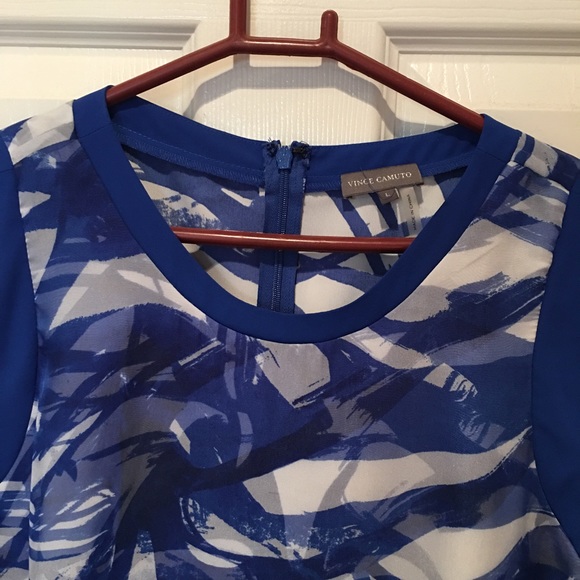 Vince Camuto Royal Blue Blouse - Picture 2 of 4