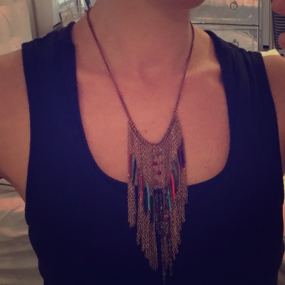 Fringe necklace