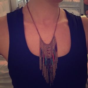 Fringe necklace