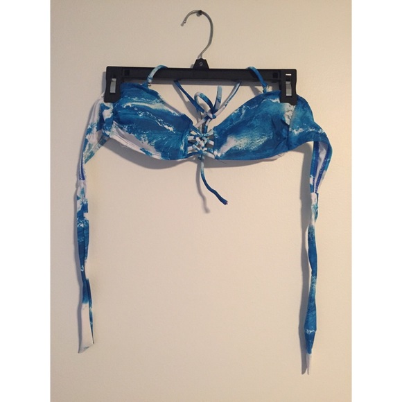 Beach Wave Pattern Bathing Suit