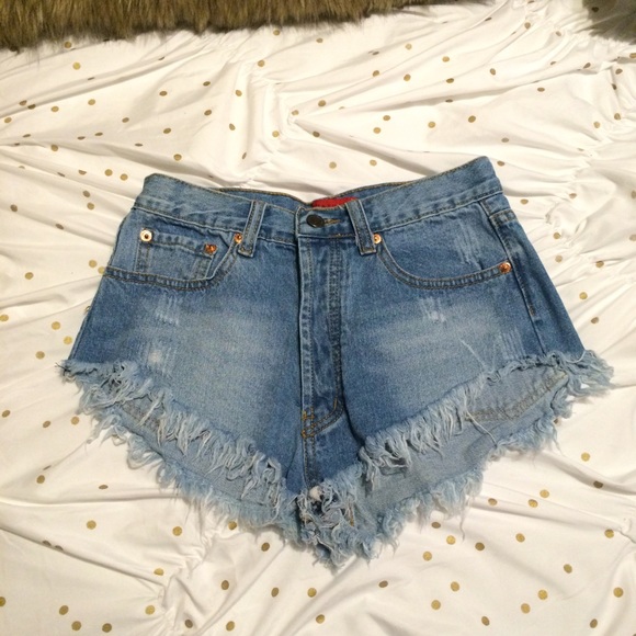 High Waisted Jean Shorts