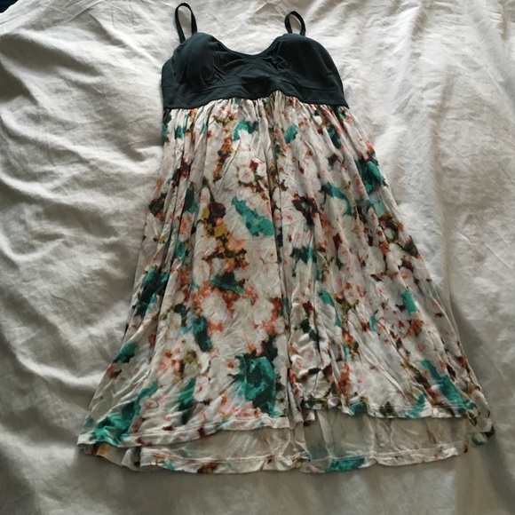 Abstract floral nightgown