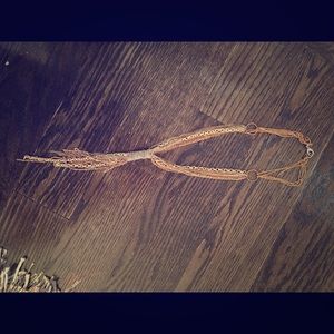 Gold and silver multi chain necklace