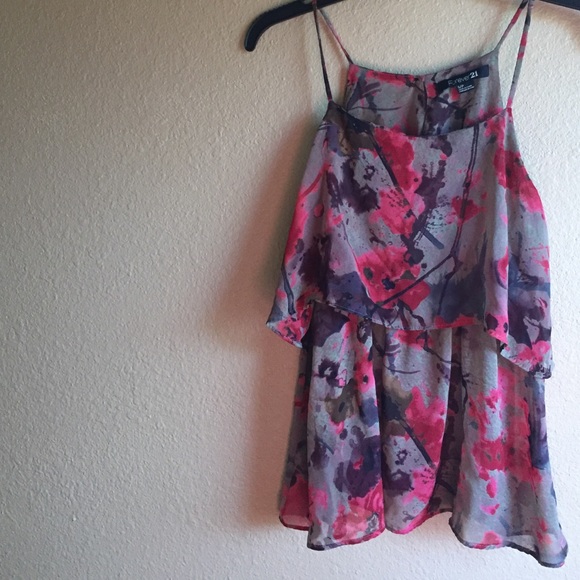 Sheer floral top - Picture 1 of 2