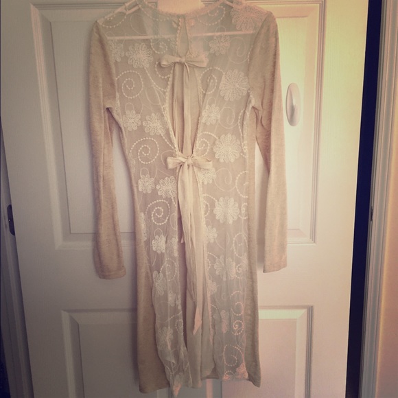 Long Sleeve Lace Cardigan