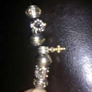 7 TwoTone sterling silver and 14kg Pandora Charms