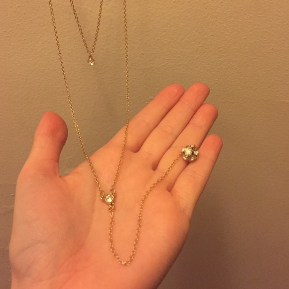 Long, 3-layer necklace