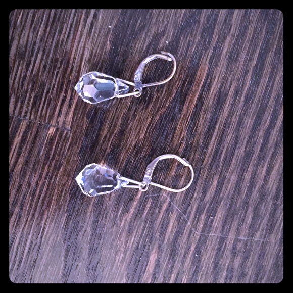 Faceted drop earrings