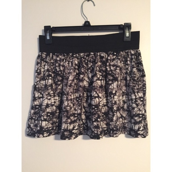 Black and white Tie dye skirt