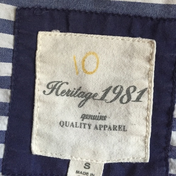 Striped button down top - Picture 2 of 2