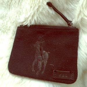 • Polo by Ralph Lauren Makeup Bag in Black Wool •
