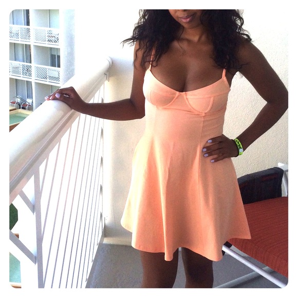 Flare underwire bustier dress