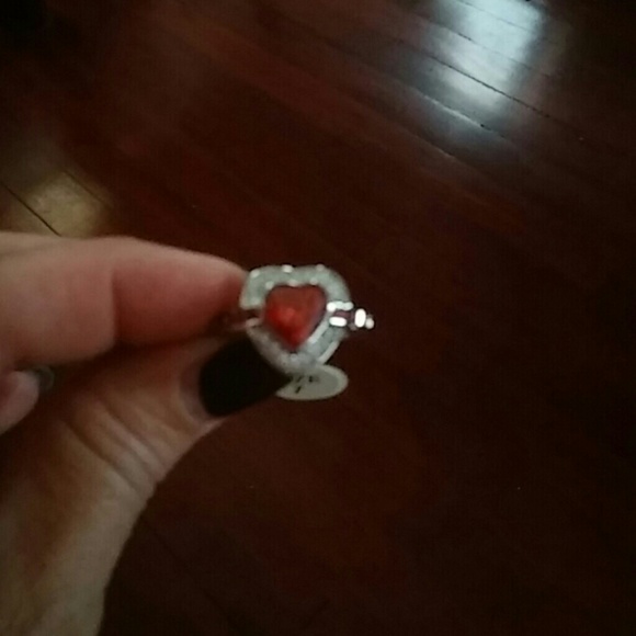 925 silver heart shape ring