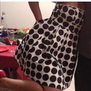 Black and white poker dot dress
