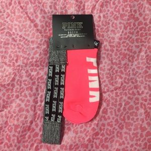 PINK Victoria's Secret No Show Socks and Headband