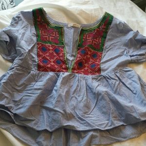 Striped/Aztec blouse from AE