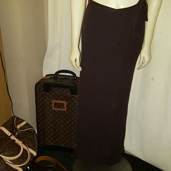 Long midi wrap skirt - Picture 1 of 4