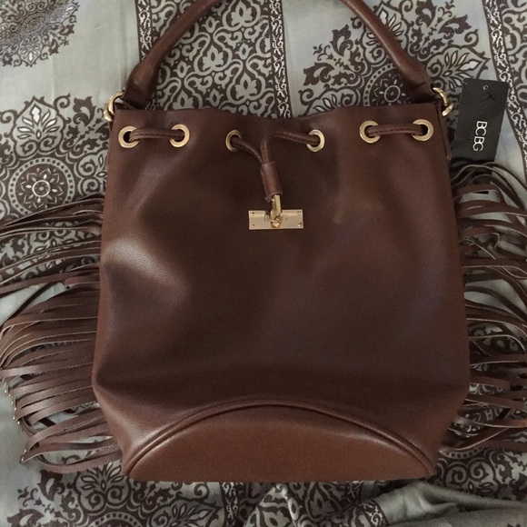 BCBG Paris Fringe Bucket Bag - Picture 4 of 4