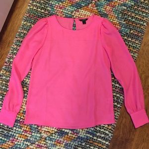 J Crew Bright Pink Blouse