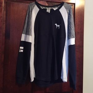 PINK oversized crew sweater