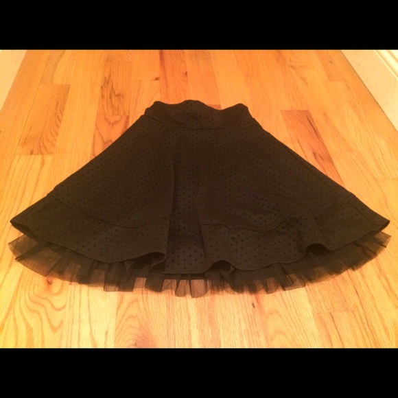 Skater skirt with tulle
