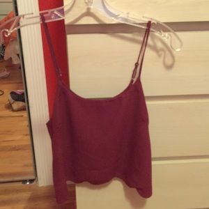 Dark red shirt from PACSUN