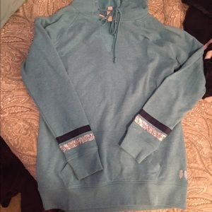 Blue pullover sweatshirt