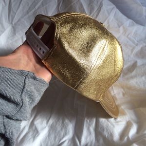 NWOT American Apparel Gold Snapback