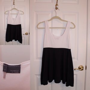 Black and White Casual Summer Dress