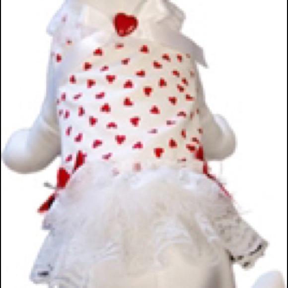 BNWT Dog Valentine's Day heart dress