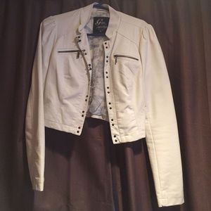 White Leather Jacket