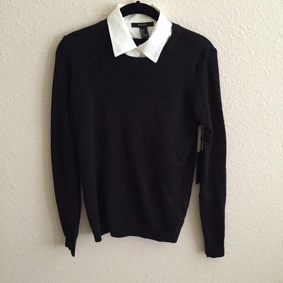 Forever 21 Collared Sweater New With Tags