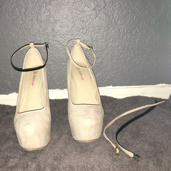 Nude Mary Jane Pumps! Interchangeable straps! - Picture 3 of 4