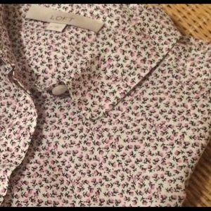 LOFT floral shirt