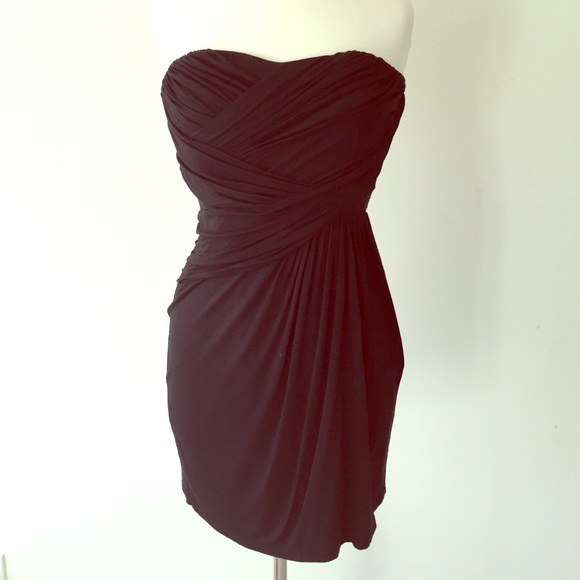 Express Dresses & Skirts - Draped Sweetheart Strapless LBD