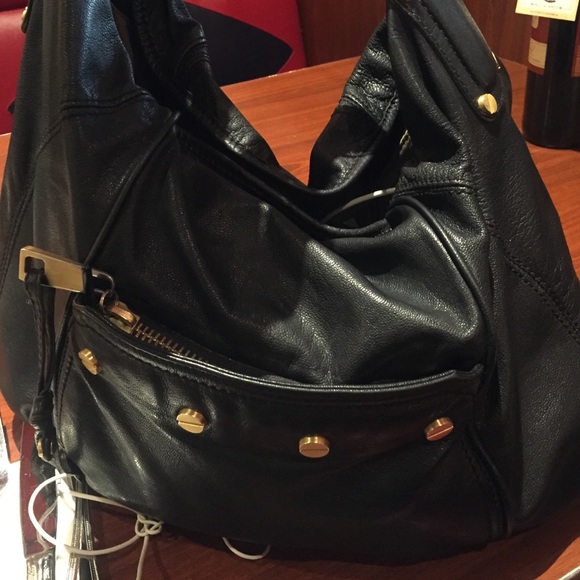 Black leather purse - Picture 1 of 3