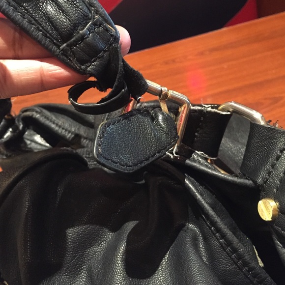 Black leather purse - Picture 2 of 3
